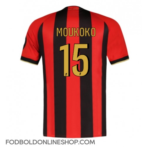 OGC Nice Youssoufa Moukoko #15 Hjemmebanetrøje 2024-25 Kortærmet